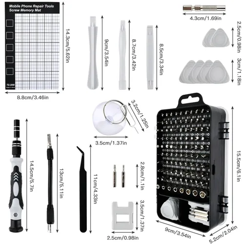 EXTRALINK ZESTAW ŚRUBOKRĘTÓW PRECYZYJNYCH WKRĘTAKI TORX ŚRUBOKRĘTY PRECYZYJNE 120W1 - 1310 4
