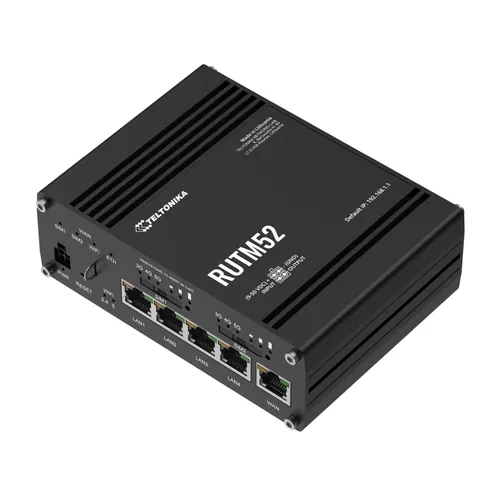 Teltonika RUTM52 | Enrutador 5G | 5x GbE, Dual SIM, eSIM, Wi-Fi 5 Architektura procesoraMIPS