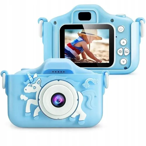 Extralink Kids Camera H29 Single Azul | Máquina fotográfica digital | 1080P 30fps, ecra de 2,0" 1