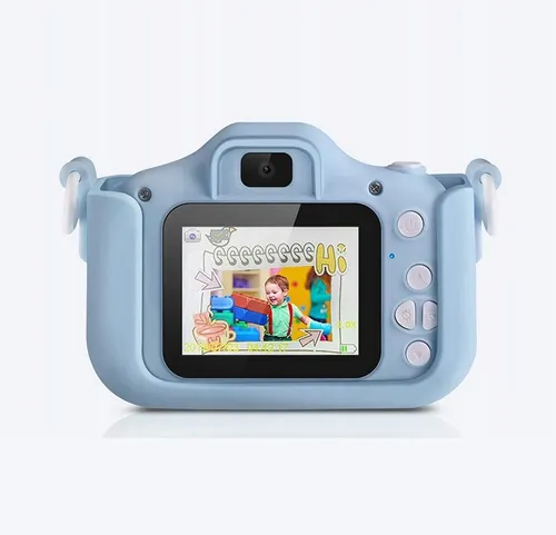 Extralink Kids Camera H29 Single Azul | Máquina fotográfica digital | 1080P 30fps, ecra de 2,0" 2