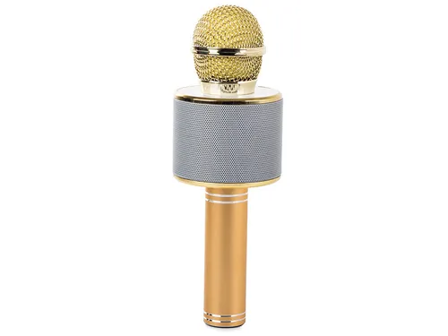 Extralink | Microfone sem fios | com altifalante, Bluetooth, dourado 2