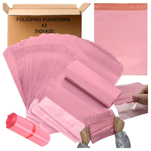 Bolsas de mensajería Extralink, Rosa A3 310x420 50 uds 0