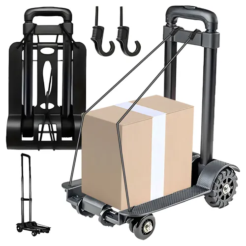 Extralink | Wózek transportowy | zakupowy, na zakupy, składany, teleskopowa rączka, 40 kg 0
