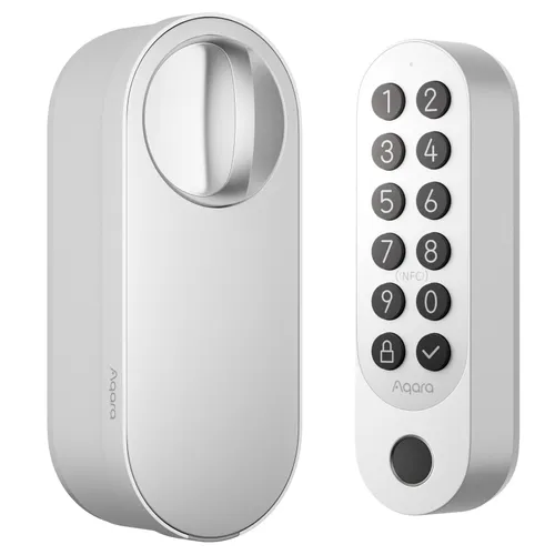 Aqara Smart Lock U200 Kit Beyaz | Akıllı kapı kilidi | HomeKit, Thread, Bluetooth 5.1, NFC 1