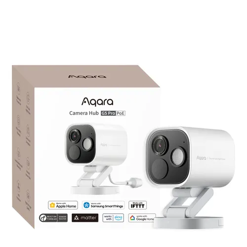 Cámara IP Aqara Camera Hub G5 Pro PoE Blanca, 1520p, Zigbee, CH-C03DW 0