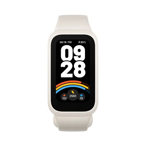 Xiaomi Smart Band 9 Active Beige White | Умный браслет | Bluetooth 5.3, 300 мАч, 1,47", 5 АТМ, акселерометр, датчик PPG Bluetooth Low Energy (BLE)Tak