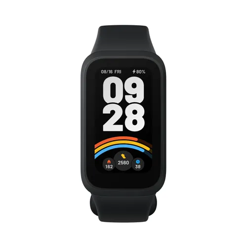 Xiaomi Smart Band 9 Active Schwarz | Smartband | Bluetooth 5.3, 300 mAh, 1,47 Zoll, 5 ATM, Beschleunigungsmesser, PPG-Sensor Bluetooth Low Energy (BLE)Tak