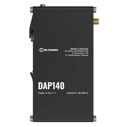 Přístupový bod Teltonika DAP140, Wi-Fi 4, pasivní PoE, 2x RJ45 100Mb/s Diody LEDZasilanie