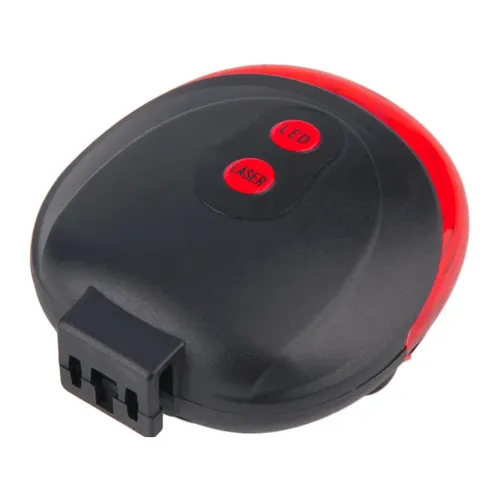 EXTRALINK LAMPKA ROWEROWA TYLNA LASEROWA 5 LED WYZNACZAJĄCA LINIE - 14498 1