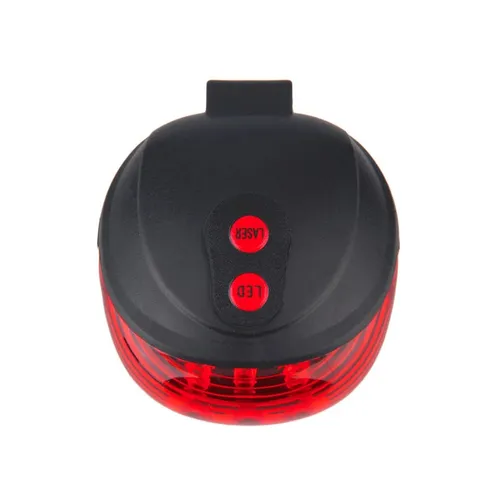 EXTRALINK LAMPKA ROWEROWA TYLNA LASEROWA 5 LED WYZNACZAJĄCA LINIE - 14498 3