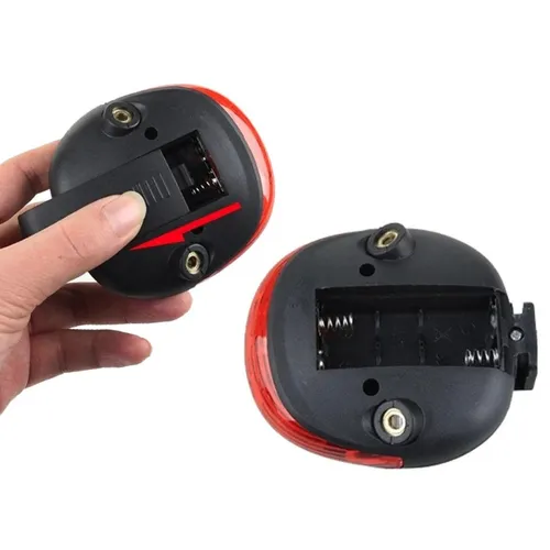 EXTRALINK LAMPKA ROWEROWA TYLNA LASEROWA 5 LED WYZNACZAJĄCA LINIE - 14498 5