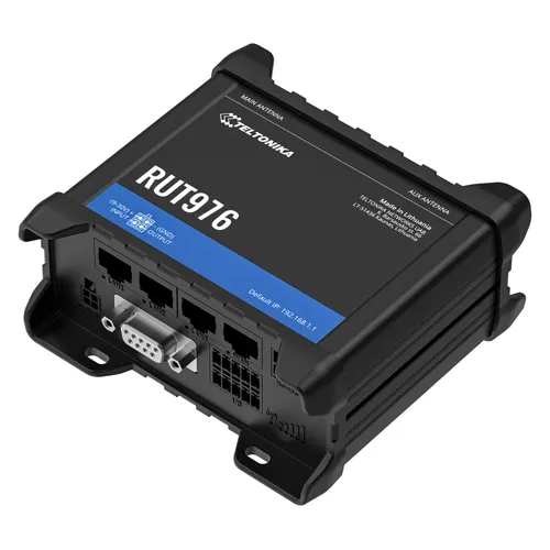 Teltonika RUT976 Redcap 5G | 5G Router | Wi-Fi 4, Dual SIM, 4x FE LAN, RS232, RS485 0