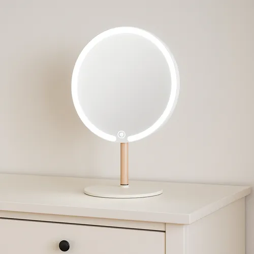 Extralink | Makeup mirror | white illuminated round 2