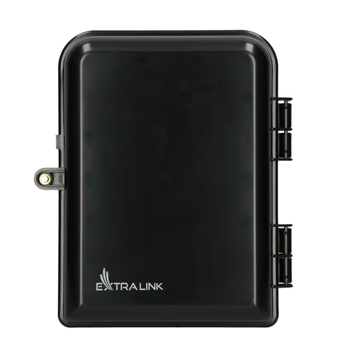Extralink Eliza | Fiber optic terminal box | 16 core, black Kolor produktuCzarny