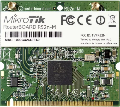 MikroTik R52NM | miniPCI-Karte | 2,4GHz, 5GHz, 2x MMCX 0
