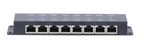 Extralink 8 Port | PoE-Injektor | 8x 100Mb/s RJ45 Prędkość transmisji danychFast Ethernet