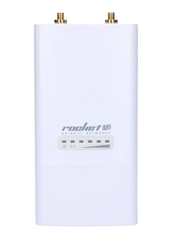 Ubiquiti RocketM5 | Estaçao base | 5 GHz, 1x RJ45 100Mb / s, 2x RP-SMA 5 GHzTak