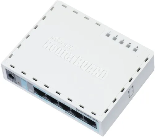 MikroTik RB750GL | Маршрутизатор | 5x RJ45 100Mb/s Ilość portów LAN5x [10/100M (RJ45)]
