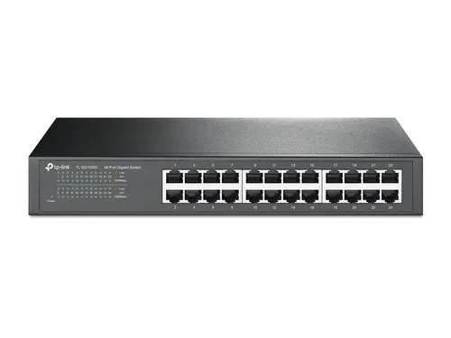 TP-Link TL-SG1024D | Switch | 24x RJ45 1000Mb/s, Rack/Desktop, No gestionado Ilość portów LAN24x [10/100/1000M (RJ45)]
