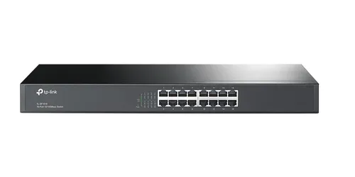 TP-Link TL-SF1016 | Schalter | 16x RJ45 100Mb/s, Rack Ilość portów LAN16x [10/100M (RJ45)]
