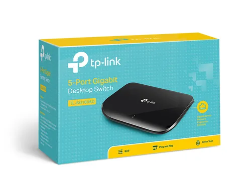 TP-Link TL-SG1005D | Switch | 5x RJ45 1000Mb/s, Desktop Automatyczne MDI/MDI-XTak