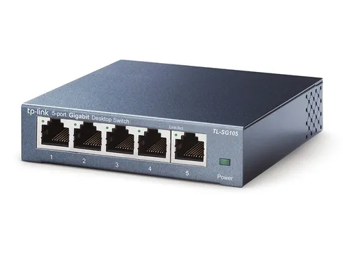 TP-Link TL-SG105 | Switch | 5x RJ45 1000Mb/s, Desktop, Niezarządzalny Ilość portów WANNie dotyczy