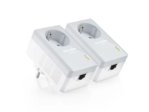 TP-Link TL-PA4010P KIT | Power Line | AV500, 1x RJ45 100Mb/s, S elektrickou zásuvkou, dva adaptéry Ilość portów LAN1x [10/100M (RJ45)]
