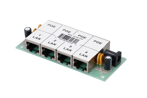 Extralink 4 Portas  | PoE Injector | 4x 100Mb/s RJ45, Sem caixa Prędkość transmisji danychFast Ethernet
