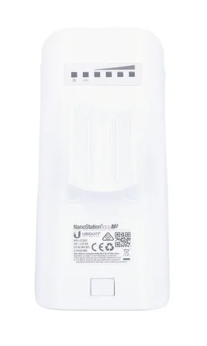 Ubiquiti LocoM2 | CPE | 2,4GHz, 1x RJ45 100Mb/s, 8dBi Ilość portów LAN1x [10/100M (RJ45)]
