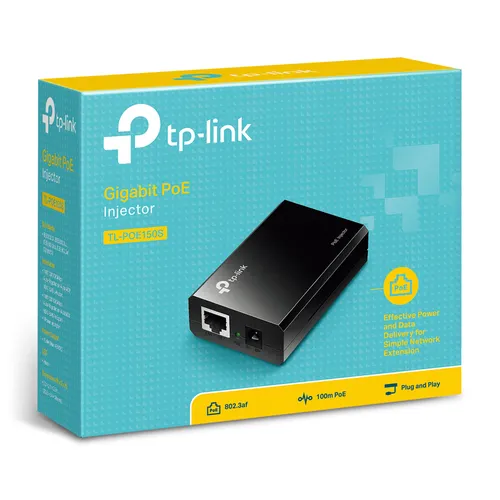 TP-Link TL-POE150S | PoE Injector | 2x RJ45 1000Mb/s, 15,4W, IEEE 802.3af Dopuszczalna wilgotność względna5 - 90