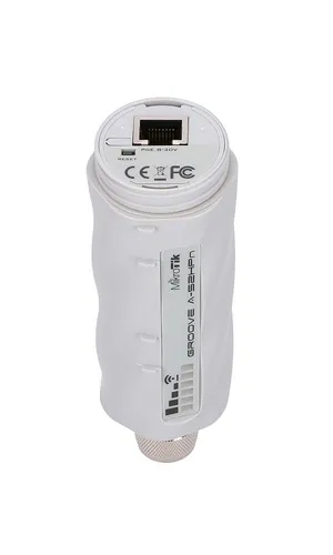 MikroTik GrooveA 52 | CPE | RBGrooveA52HPn, 2,4GHz, 5GHz, 1x RJ45 100Mb/s, Omni antenna 6dBi Ilość portów Ethernet LAN (RJ-45)1