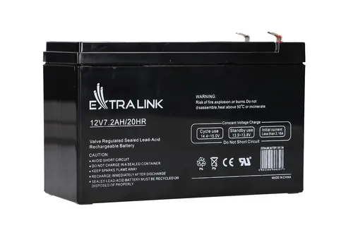 Extralink AGM 12V 7.2Ah 7Ah | Accumulator | maintenance free Pojemność akumulatora7 Ah