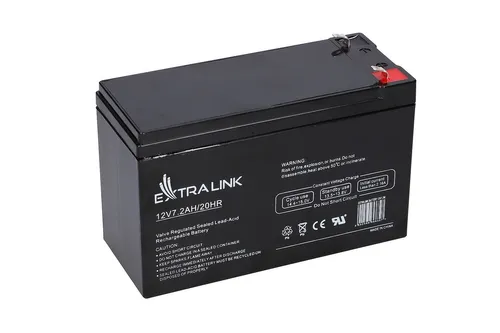Extralink AGM 12V 7,2Ah 7Ah | Akumulator | bezobsługowy Akumulatory wymieniane podczas pracyTak