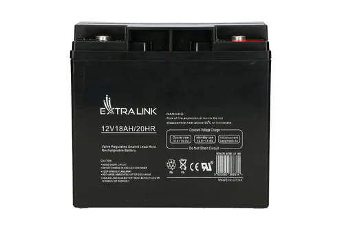 Extralink AGM 12V 18Ah | Bateria | Sin mantenimiento Akumulatory wymieniane podczas pracyTak