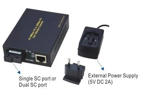WT-3061A, 10/100 ETHERNET CONVERTER SIMGLE SC PORT FOR SINGLE-MODE 0