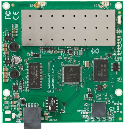 MikroTik RB711UA-2HND | WiFi Router | 2,4GHz, 1x RJ45 100Mb/s, 1x MMCX Standardy sieci bezprzewodowejIEEE 802.11b