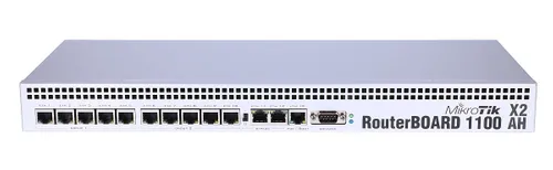 MikroTik RB1100AHx2 | Router | 13x RJ45 1000Mb/s, 1x microSD Ilość portów LAN13x [10/100/1000M (RJ45)]

