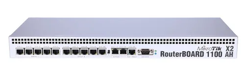 MikroTik RB1100AHx2 | Router | 13x RJ45 1000Mb/s, 1x microSD Ilość portów LAN13x [10/100/1000M (RJ45)]
