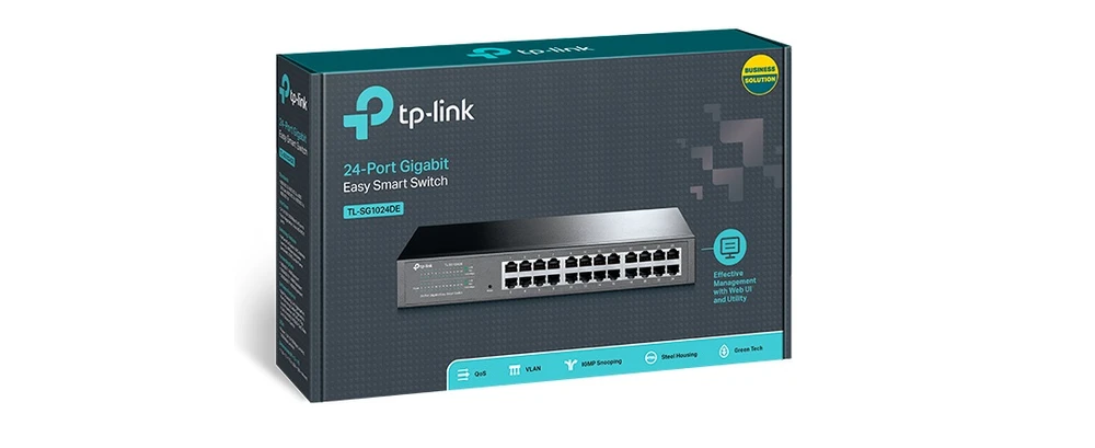 przelacznik switch swit gigabit gigabitowy vlan konfiguracja 24 porty sg1024de easy smart switch inteligentny przelacznik