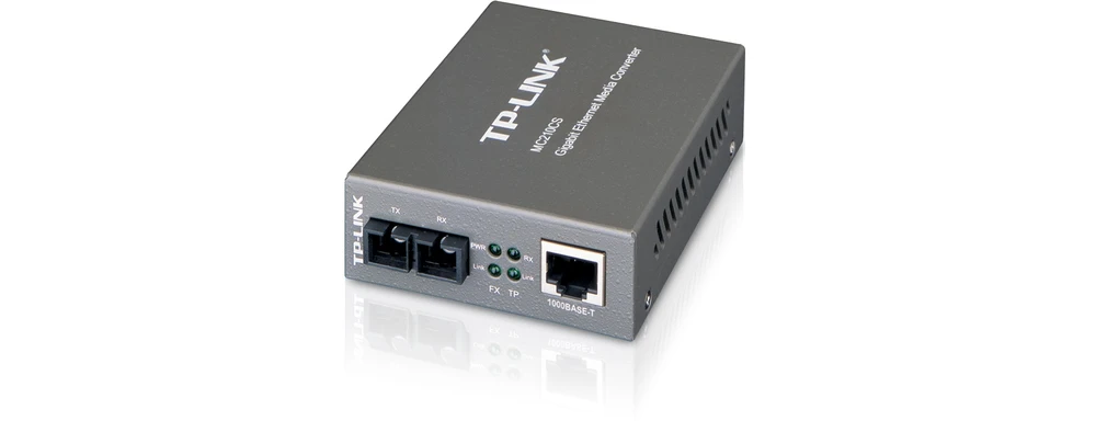 tp-link mc210cs gigabit fiber optic converter media seingle-mode single-mode converter