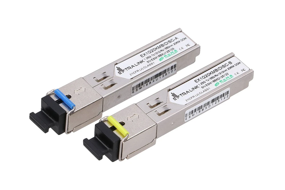 SFP 1.25G WDM 1310/1550NM SM 20KM SC - PAIR