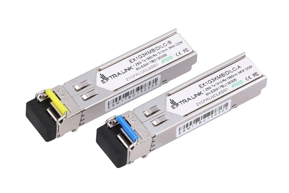for Ubiquiti UF-SM-1G-S 1.25G SFP Module BIDI WDM Transceiver 10-20KM Simplex LC 1310/1550nm 1Pair 