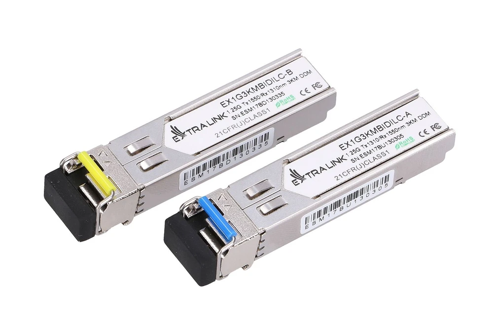 SFP 1.25G WDM 1310/1550NM SM 3KM LC - PAIR