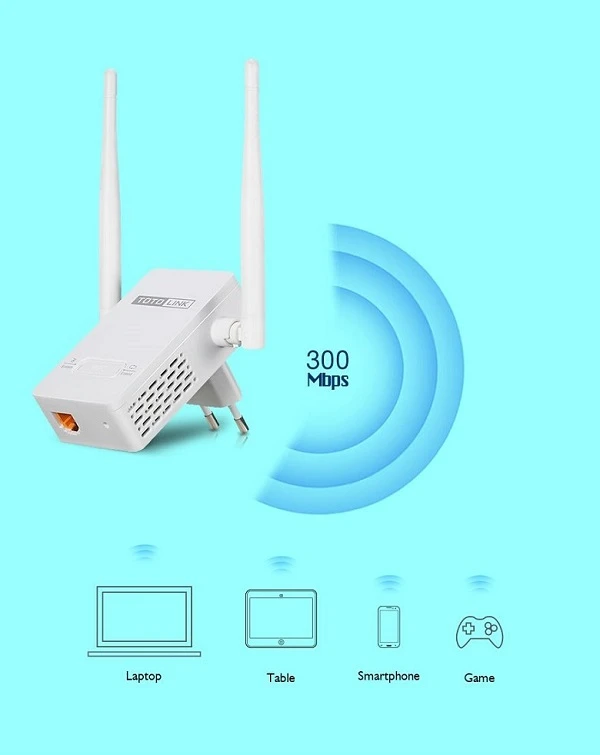 Totolink EX200 range extender, repeater, wzmacniacz sygnału WiFi
