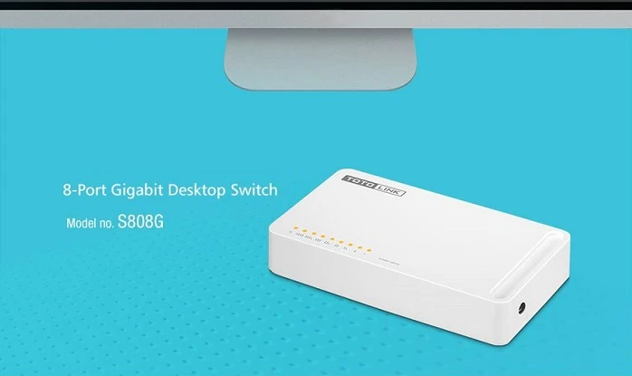 totolink s808g gigabit switch 8 port 1gb