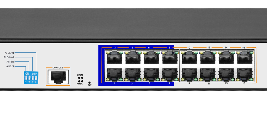 EXTRALINK ARES FULL GIGABIT MANAGED POE SWITCH