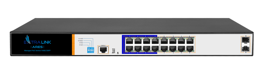 extralink ares switch 16 portowy