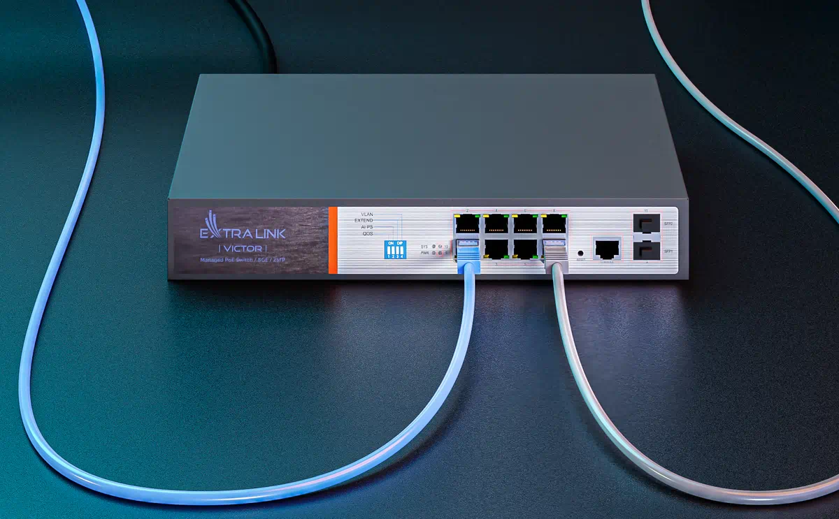 Extralink Victor switch gigabit poE