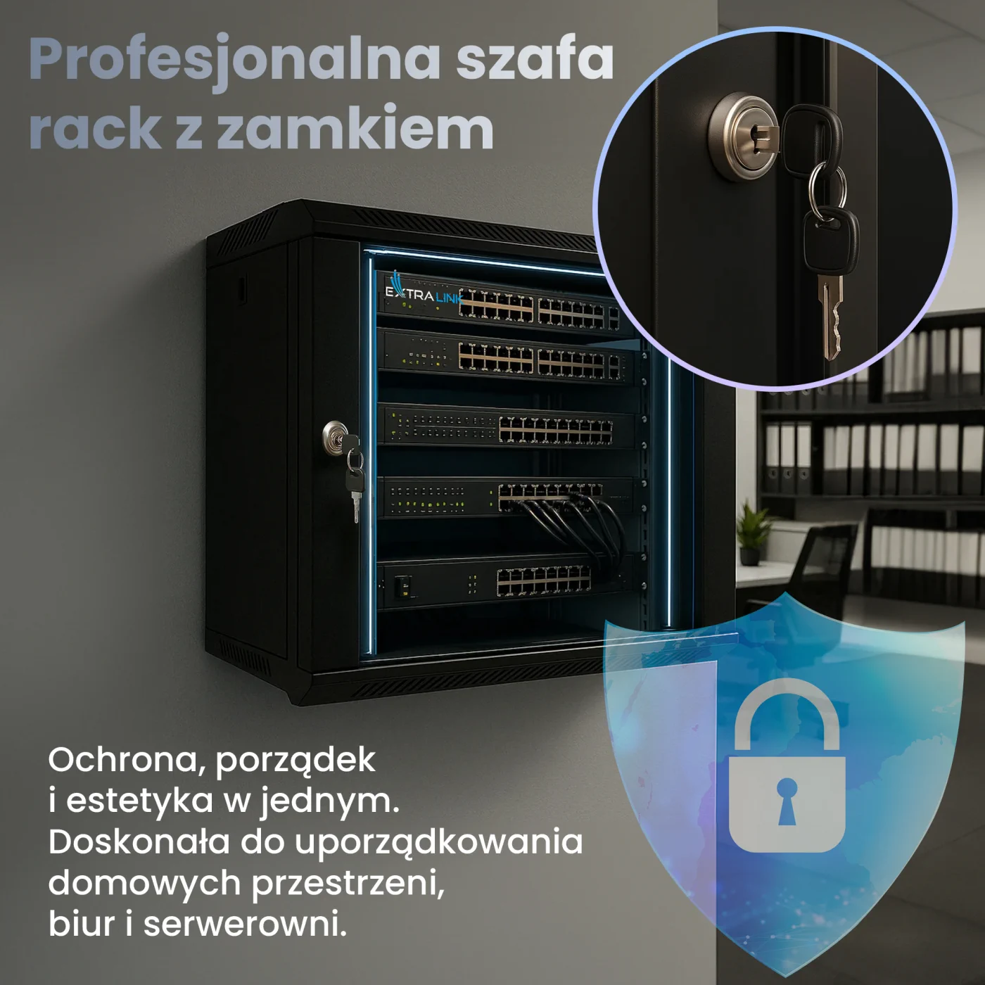 EXTRALINK Szafa Ściana