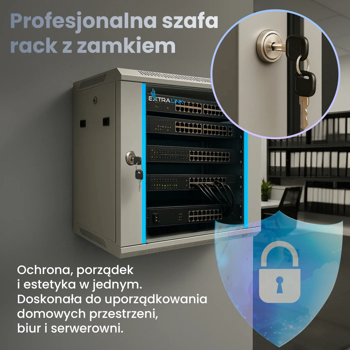 EXTRALINK Szafa Ściana